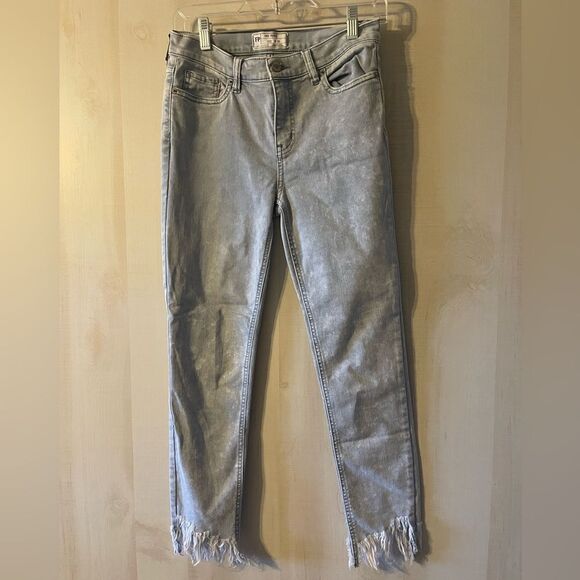 Free People frayed hem gray jeans, size 26 - Picture 1 of 9